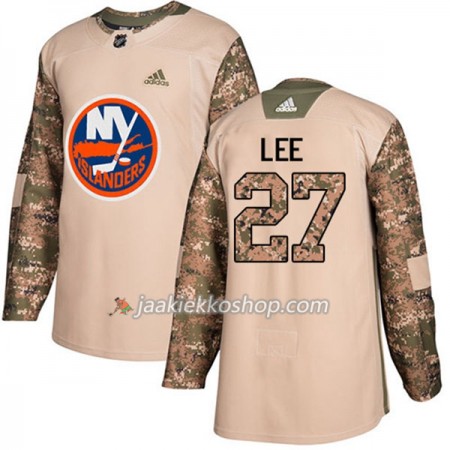 Miehille NHL New York Islanders Pelipaita Anders Lee 27 Adidas 2017-2018 Camo Veterans Day Practice Authentic